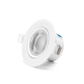 Podtynkowy panel LED 5W 370lm ciepły Aigostar z regulowanym kątem do salonu