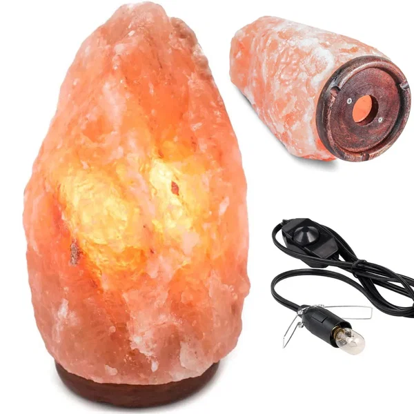Lampa solna duża 3-5 kg z jonizatorem sól himalajska dla zdrowego klimatu
