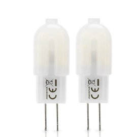 2 x Żarówka LED G4 1,3W 120lm zimna DC12V energooszczędna do biura