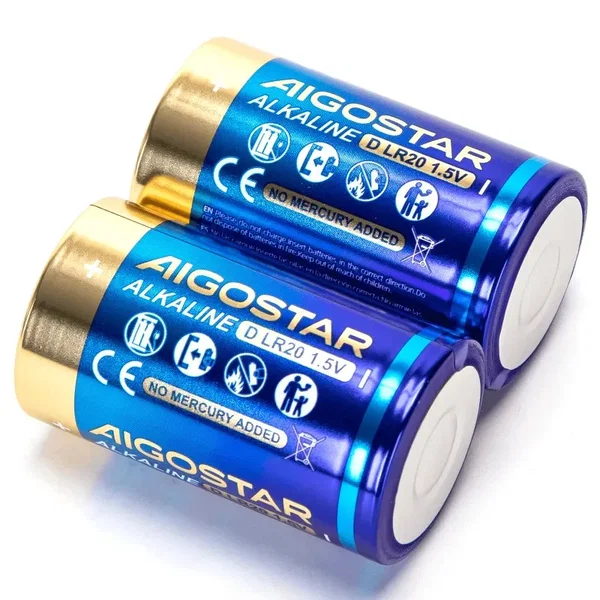 Bateria alkaliczna LR20D 1.5V 2 sztuki niezawodnej mocy i trwałości