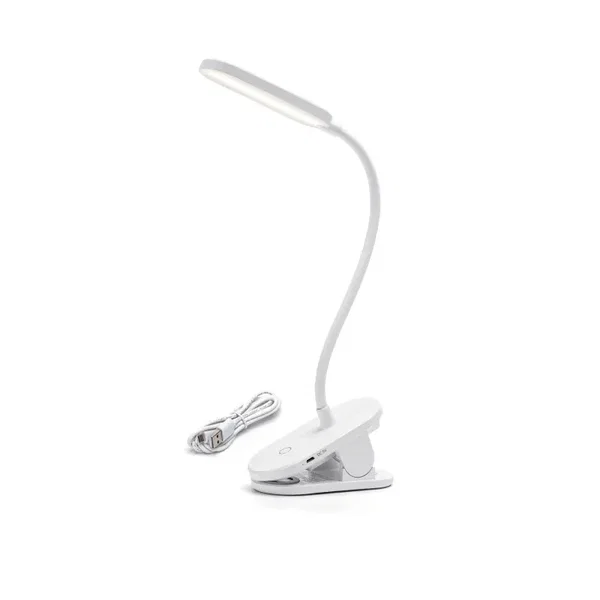 Akumulatorowa lampa biurkowa LED na klips Aigostar 273231276 z ładowaniem USB dl