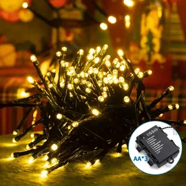 Lampki choinkowe 200 LED 5 m na 3 baterie AA ciepłe światło do przytulnego klima