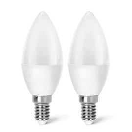 Zestaw 2 żarówek LED C37 E14 9W 840lm 4000K zimne światło do biura