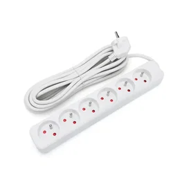 Listwa zasilająca 6 gniazd francuskich 5m MAX 2300W dla wygody użytkowania