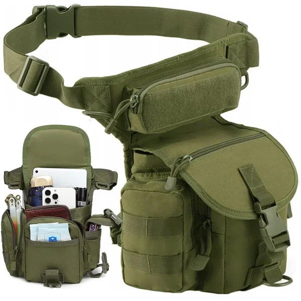 Torba saszetka biodrowa na nogę wojskowa taktyczna pojemna militarna nerka - Zie