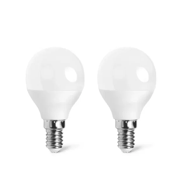 Żarówki LED G45 E14 3W 2 sztuki ciepłe 2700K energooszczędne do salonu