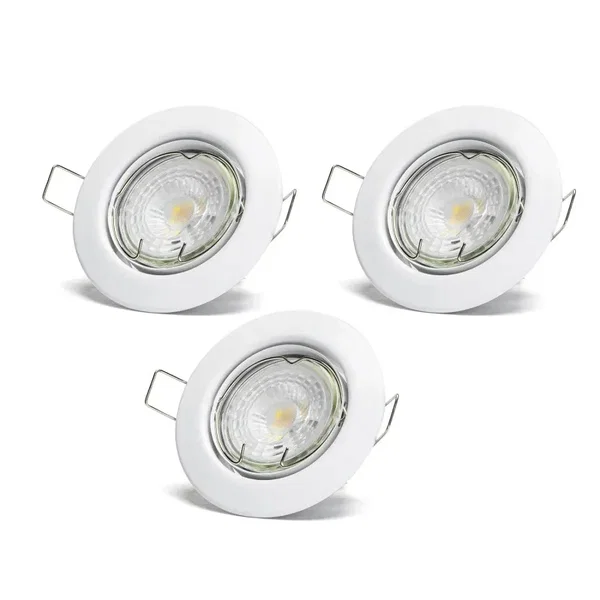 Aigostar reflektory LED 4,5 W 4000 K 3 sztuki do kuchni z regulowanym kątem świe