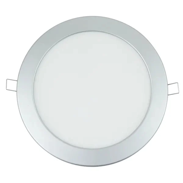 Panel LED podtynkowy E6 20W 1370lm ciepły srebrny do przytulnego wnętrza