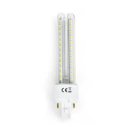 Świetlówka tuba LED PLC 2U 12W biała zimna 6500K energooszczędna do biura