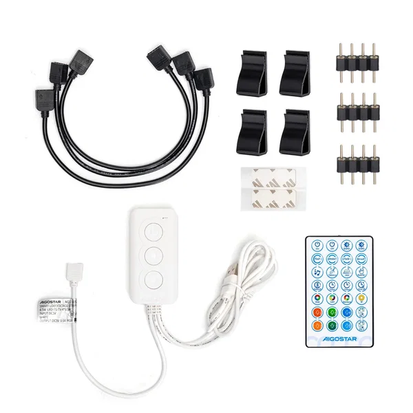 Inteligentna taśma LED Wi-Fi 5V 4x0,5 m do efektownego oświetlenia wnętrz