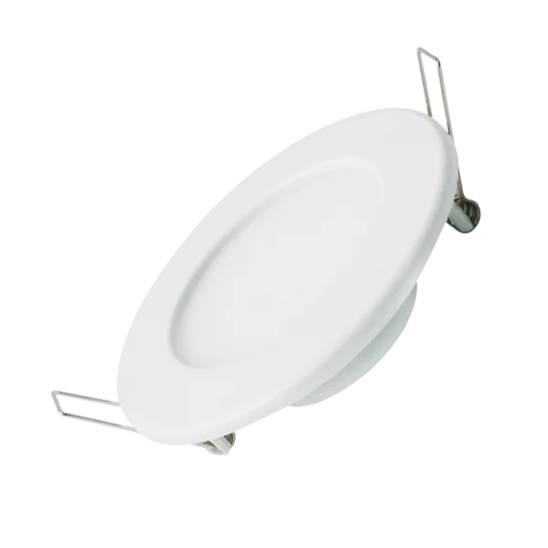 Panel LED podtynkowy okrągły 6W 2700K 525lm energooszczędny do salonu