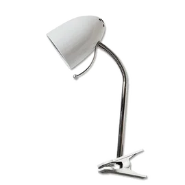 Biała lampa biurkowa z klipsem E27 Aigostar praktyczna i funkcjonalna
