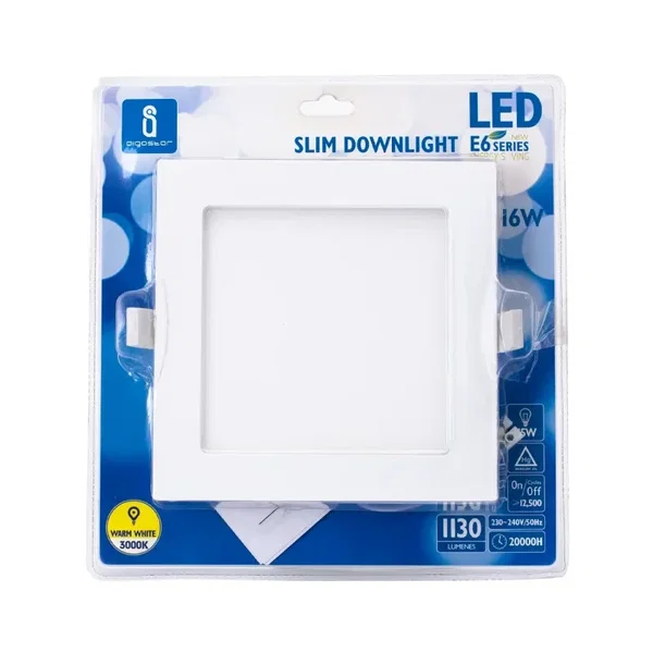 Aigostar panel kwadratowy LED 16W 3000K 1130lm podtynkowy do salonu energoszczęd