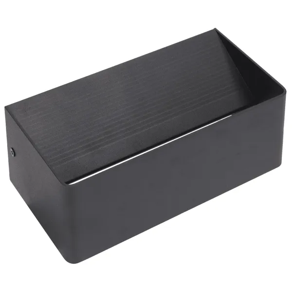 Metalowy czarny kinkiet LED 12,5W dwustronny nowoczesne oświetlenie