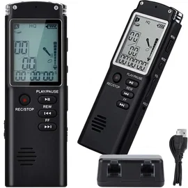 Dyktafon cyfrowy odtwarzacz mp3 podsłuch 8GB czuły mikrofon słuchawki Verk Group