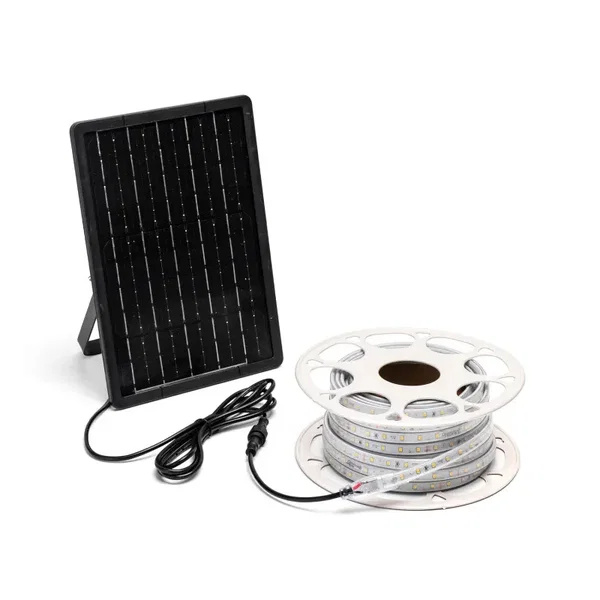 Taśma solarna LED 20W 6500K 20m biała zimna energooszczędna do oświetlenia