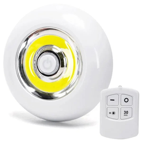 Lampka nocna z pilotem Aigostar 287749639 z zimnym światłem i zasilaniem 3xAAA d