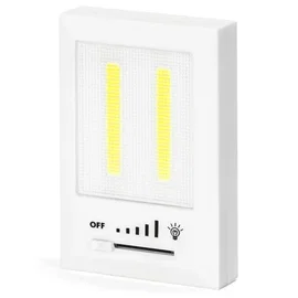 Lampka nocna 2 x COB 240 lm na baterie AAA x4 zimne światło do biura