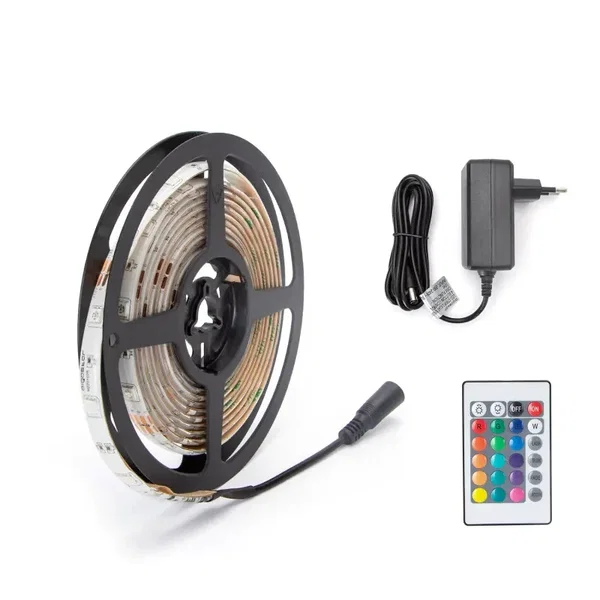 Taśma LED 3m RGB Aigostar z pilotem i zasilaczem do efektownego oświetlenia