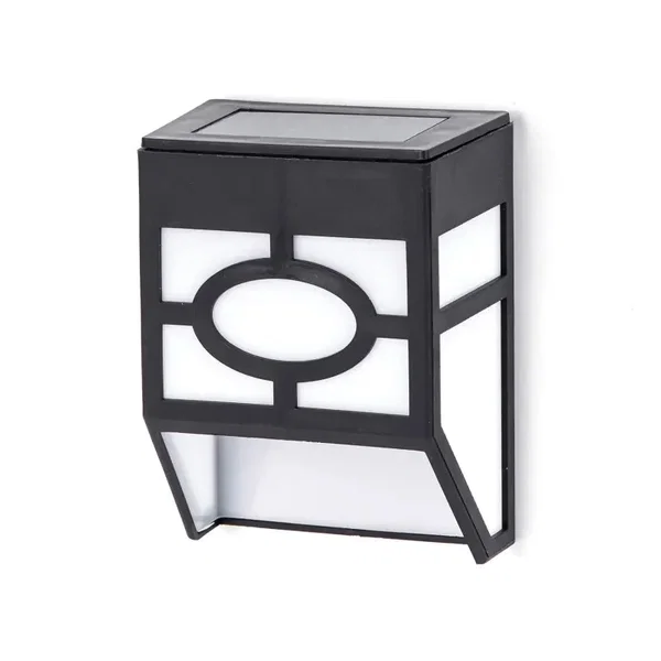 Lampa ścienna solarna LED czarna 2700K do przytulnego oświetlenia
