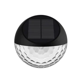 Lampa ścienna solarna LED RGB czarna do efektownego oświetlenia zewnętrznego