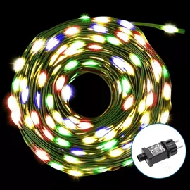 Niskonapięciowe lampki choinkowe 200 LED RGBY 20m z ciepłym światłem dla przytul