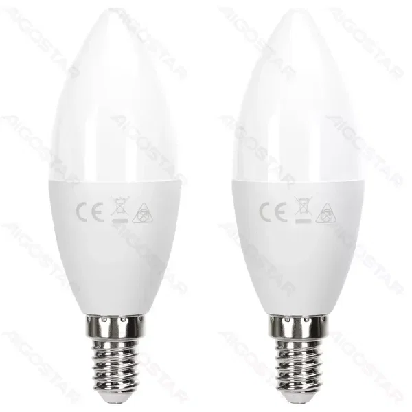 Zestaw 2 żarówek LED C37 E14 11W 6500K zimne do biura energoszczędna