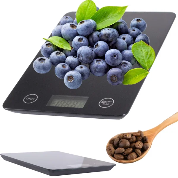 Waga kuchenna elektroniczna LCD 5kg szkło płaska dokładna Verk Group