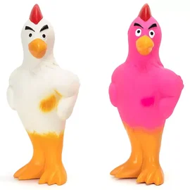 Lateksowa zabawka kogut dla psa z dźwiękiem 20x8x6 cm dla aktywnej zabawy