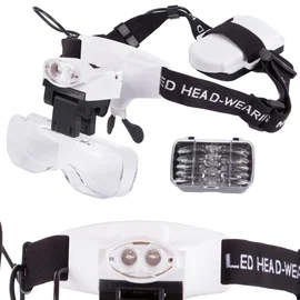 Lupa okulary zegarmistrzowskie naprawa 2 LED 6x Verk Group