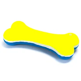 Kolorowa gumowa kość 11,5x5,5x2 cm jako trwały gryzak i zabawka dla psa do rzuca
