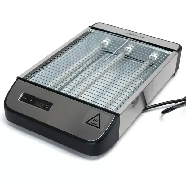 Płaski toster Aigostar 1000W z 6-stopniową regulacją mocy do wygodnego opiekania