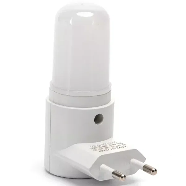 Lampka nocna LED 0,8W 3000K 50lm z wyłącznikiem i czujnikiem światła do przytuln