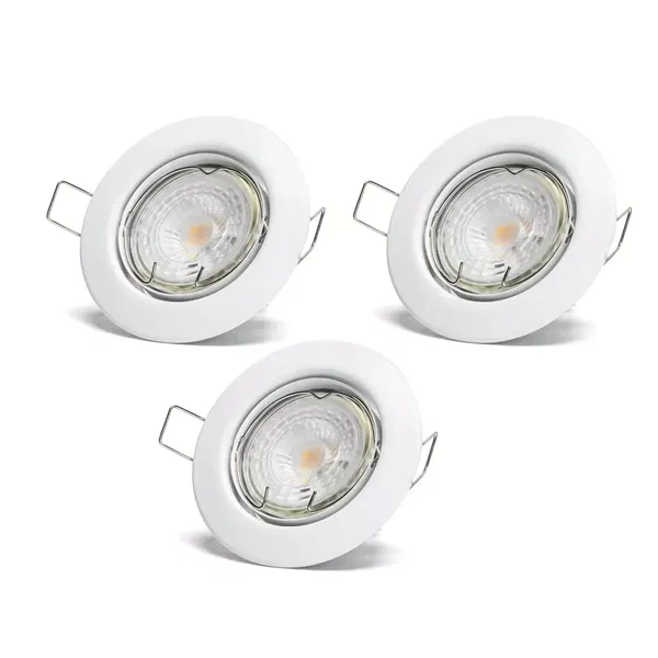 3x reflektor LED 4,5W 3000K ciepły biały Aigostar do przytulnego klimatu