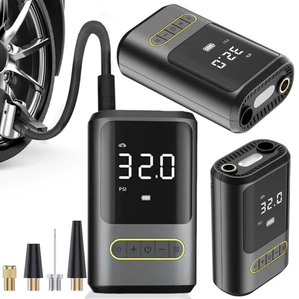 Pompka rowerowa elektryczna do roweru samochodu kompresor latarka 10bar lcd Verk