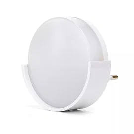 Lampka nocna LED okrągła z czujnikiem zmierzchu Aigostar do gniazdka praktyczna 