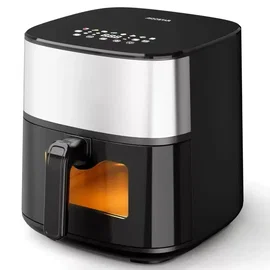 Frytkownica beztłuszczowa Ava Pro 2000W 8L czarna z oknem dla zdrowego smażenia