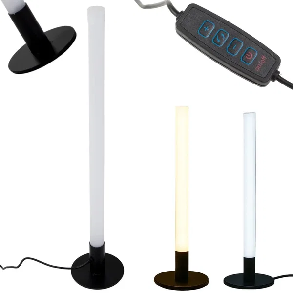 Lampa stojąca LED 40cm nowoczesna dekoracyjna biurkowa podłogowa 3 odcienie