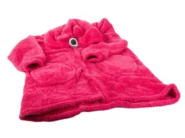 Ciepła bluza koc oversize xl gruba 2w1 futrzak z kapturem kocobluza gruba - Różo