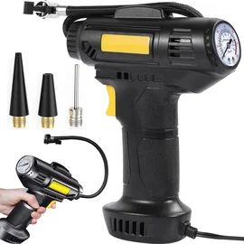 Kompresor samochodowy pistolet do pompowania kół 12V 120W 10 bar LED Verk Group
