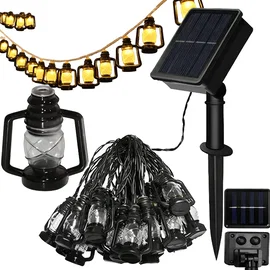 Lampki solarne ogrodowe LED girlanda lampiony na balkon taras dekoracyjne
