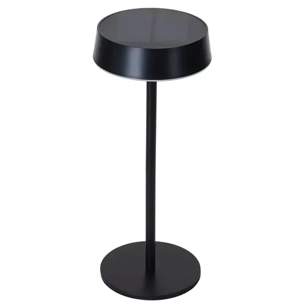 Lampa stołowa LED solarna i USB 2,4W IP44 czarna Aigostar do przytulnego klimatu