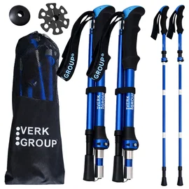 Kijki do chodzenia nordic walking i trekkingowe Verk Group zestaw z pokrowcem