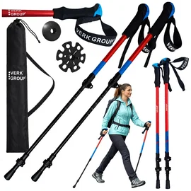 Kijki do chodzenia nordic walking trekkingowe Verk Group z końcówkami i pokrowce