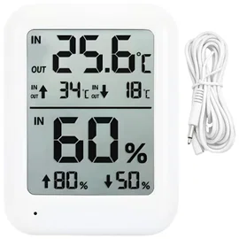 Stacja pogodowa LCD termometr sonda higrometr magnes pokojowy zewnętrzny Verk Gr