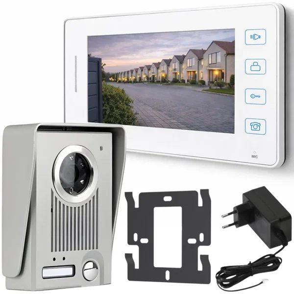 Wideodomofon video do furtki bramy domofon LCD przewodowy Verk Group model 38062
