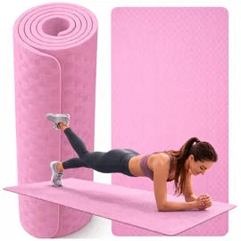 Mata do ćwiczeń jogi pilatesu fitness gimnastyczna treningowa 190x90cm gruba