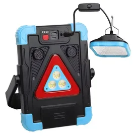 Trójkąt ostrzegawczy LED z funkcją lampy roboczej solarny 4 tryby 1500LM Hurry B