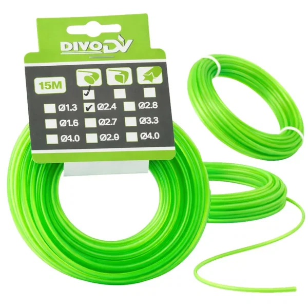 Żyłka do podkaszarki 15m 2,4mm DIVODV