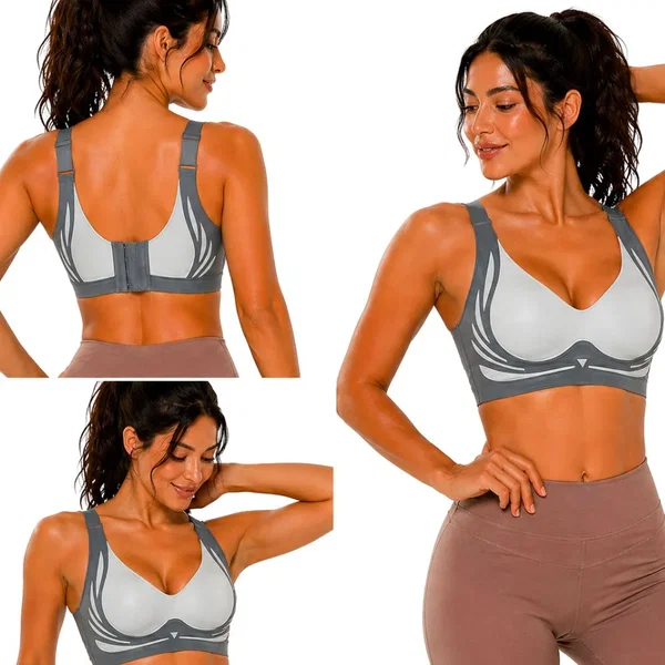 Biustonosz sportowy damski push up modelujący bezszwowy z wkładkami rozmiar 2XL